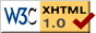 Valid XHTML 1.0